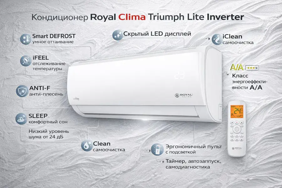 Кондиционер Royal Clima Triumph Lite Inverter